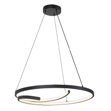 RÁBALUX Rábalux Niloo fekete LED függesztett lámpa (RAB-72367) LED 1 izzós IP20 világítás