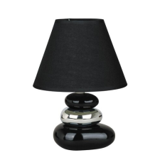 RÁBALUX Rábalux Salem fekete-ezüst asztali lámpa (RAB-4950) E14 1 izzós IP20 világítás