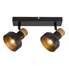 RÁBALUX Rábalux Saskia fekete mennyezeti spotlámpa (RAB-73056) E14 2 izzós IP20 világítás