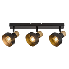 RÁBALUX Rábalux Saskia fekete mennyezeti spotlámpa (RAB-73057) E14 3 izzós IP20 világítás