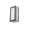 RÁBALUX Rábalux Stuttgart kültéri oldalfali lámpa (E27) antracit, téglalap