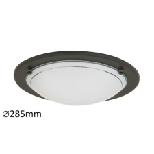 RÁBALUX Rábalux Ufo fekete-opál mennyezeti lámpa (RAB-5103) E27 1 izzós IP20 világítás