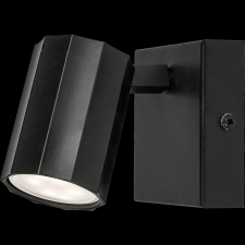 RÁBALUX ROGELIO FALI LÁMPA GU10 5W IP20 10X5X12,5CM MATT FEKETE világítás