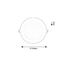 RÁBALUX Shaun2 Rabalux-71218 beépíthető lámpa világítás