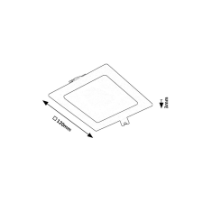 RÁBALUX Shaun2 Rabalux-71229 beépíthető lámpa világítás