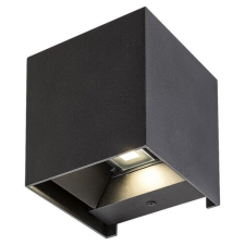 RÁBALUX Solin kültéri fali lámpa, kocka alakú G9 IP54 100*100mm - matt fekete kültéri világítás