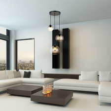 RÁBALUX Tanesha függesztett lámpa 3*E27 IP20 fekete/füst világítás