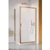 Radaway Alienta Brushed Copper DWJ+S szögletes szálcsiszolt réz zuhanykabin 100x90 átlátszó