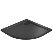 Radaway Doros Stone A íves zuhanytálca fekete 80x80 cm (SDRA8080-01-54S) kád, zuhanykabin