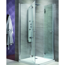  Radaway EOS KDD-B 90x90/197 szögletes zuhanykabin harmonika ajtókkal kád, zuhanykabin