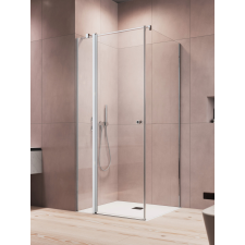 Radaway Eos KDJ II szögletes zuhanykabin 80x75 átlátszó balos kád, zuhanykabin