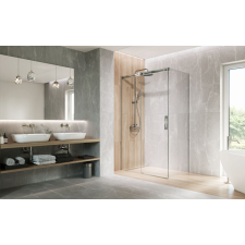 Radaway Espera Pro KDJ szögletes zuhanykabin 120x80 átlátszó jobbos kád, zuhanykabin