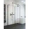 Radaway Essenza Black KDJ+S szögletes fekete zuhanykabin 90x110 átlátszó balos