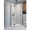 Radaway Essenza Black PTJ szögletes fekete zuhanykabin 100x80 átlátszó jobbos