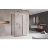 Radaway Essenza Brushed Copper KDJ+S szögletes szálcsiszolt réz zuhanykabin 100x120 átlátszó balos