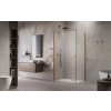 Radaway Essenza Brushed Copper ?KDJ szögletes ?szálcsiszolt réz zuhanykabin 80x70 jobbos átlátszó