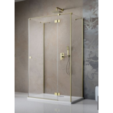 Radaway Essenza Brushed Gold KDJ+S szögletes szálcsiszolt arany zuhanykabin 120J+110+75 kád, zuhanykabin