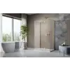 Radaway Essenza Brushed Gold KDJ+S szögletes szálcsiszolt arany zuhanykabin 120x100 átlátszó balos