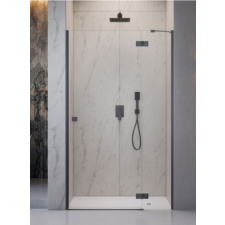 Radaway Essenza Brushed GunMetal DWJ szálcsiszolt fegyvermetál zuhanyajtó 90J kád, zuhanykabin