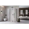 Radaway ?Essenza Brushed GunMetal ?KDJ+S ?szögletes ?szálcsiszolt fegyvermetál zuhanykabin 120x110 átlátszó jobbos