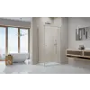 Radaway Essenza Brushed Nickel ?KDJ szögletes ?szálcsiszolt króm zuhanykabin 120x75 átlátszó balos