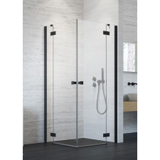  Radaway Essenza New Black KDD szögletes 100x100 fekete zuhanykabin - kifelé nyíló ajtó kád, zuhanykabin