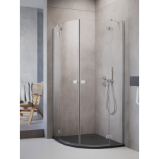 Radaway Essenza PDD íves zuhanykabin 80x90 átlátszó kád, zuhanykabin