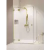Radaway Essenza Pro 8 Brushed Gold KDJ szögletes szálcsiszolt arany zuhanykabin 90x90 átlátszó balos