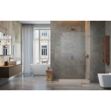 Radaway Essenza Pro 90 walk-in zuhanyfal, szálcsiszolt réz (10103090-93-01) kád, zuhanykabin