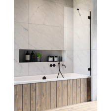Radaway Essenza Pro Black PNJ II 50 kádparaván 10101050-54-01 kád, zuhanykabin