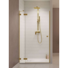 Radaway Essenza Pro Brushed Gold DWJ szálcsiszolt arany zuhanyajtó 80B kád, zuhanykabin
