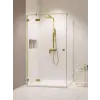 Radaway Essenza Pro Brushed Gold KDJ szögletes szálcsiszolt arany zuhanykabin 100x120 átlátszó jobbos