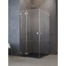 Radaway Essenza Pro Brushed Nickel KDD szögletes szálcsiszolt króm zuhanykabin 100x80 átlátszó kád, zuhanykabin