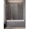 Radaway Essenza Pro Brushed Nickel PND II szálcsiszolt króm kádparaván 110 átlátszó balos