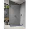 Radaway Essenza Pro Brushed Nickel Walk-in szálcsiszolt króm zuhanyfal 135