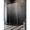 Radaway Essenza Pro Gold KDJ szögletes arany zuhanykabin 80x110 átlátszó jobbos