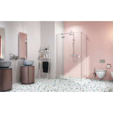 Radaway Essenza Pro KDJ szögletes zuhanykabin 110x120 átlátszó balos kád, zuhanykabin