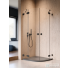 Radaway Essenza Pro PDD 100x100 íves zuhanykabin, fekete 10095100-54-01L_10095100-54-01R
