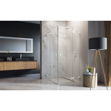 Radaway Essenza Pro White KDD szögletes fehér zuhanykabin 90x90 átlátszó kád, zuhanykabin