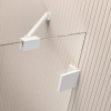 Radaway Essenza Pro White PDD íves fehér zuhanykabin 100x100 átlátszó
