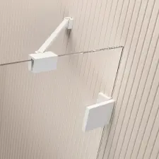 Radaway Essenza Pro White PDD íves fehér zuhanykabin 100x100 átlátszó kád, zuhanykabin