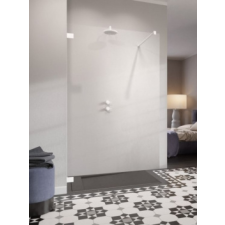 Radaway Essenza Pro White Walk-in fehér zuhanyfal 95 kád, zuhanykabin