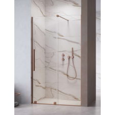 Radaway Furo Brushed Copper DWJ szálcsiszolt réz zuhanyajtó 120 átlátszó balos kád, zuhanykabin