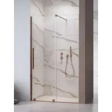 Radaway Furo Brushed Copper DWJ szálcsiszolt réz zuhanyajtó 150 átlátszó jobbos kád, zuhanykabin