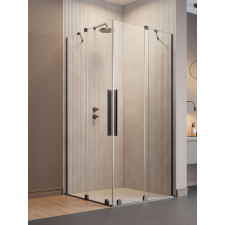Radaway Furo Brushed GunMetal KDD szögletes szálcsiszolt fegyvermetál zuhanykabin 110x110 átlátszó kád, zuhanykabin