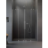 Radaway Furo Brushed Nickel DWD szálcsiszolt króm zuhanyajtó 130 átlátszó