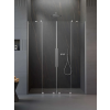 Radaway Furo Brushed Nickel DWD szálcsiszolt króm zuhanyajtó 150 átlátszó
