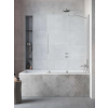 Radaway Furo Brushed Nickel PND II szálcsiszolt króm kádparaván 150 átlátszó jobbos
