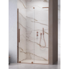 Radaway Furo SL Brushed Copper DWJ szálcsiszolt réz zuhanyajtó 90 átlátszó balos kád, zuhanykabin