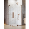 Radaway Furo SL Brushed Copper KDD szögletes szálcsiszolt réz zuhanykabin 100x100 átlátszó